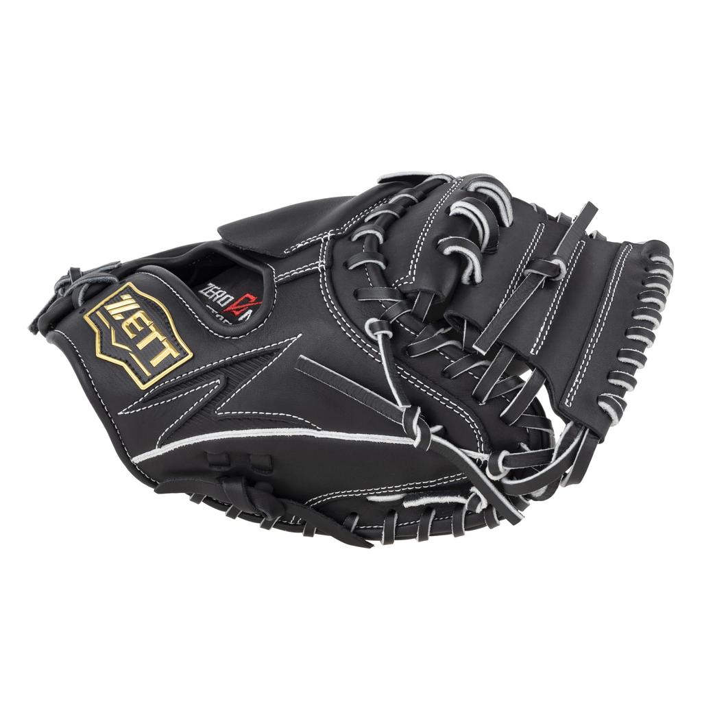ZETT Youth Softball Zero One BJC712612 Catcher's Mitt, Stage, Right-Handed Throw, Black,