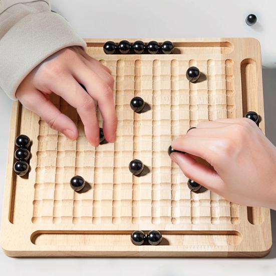 1 Set Magnetic Chess Board Game with 20/30/40 Magnet Stones Parent-child Interactive Focus Logic Thinking Training 2 Player Educational Magnet Chess