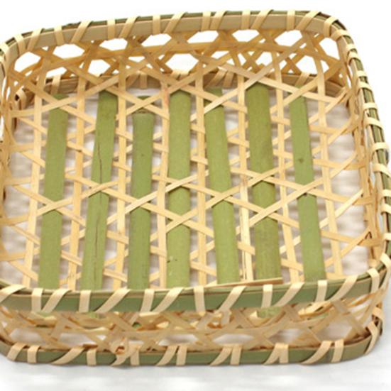 Handmade Large Capacity Bamboo Fruit Basket Beautiful Good Woven Storage Basket for Home