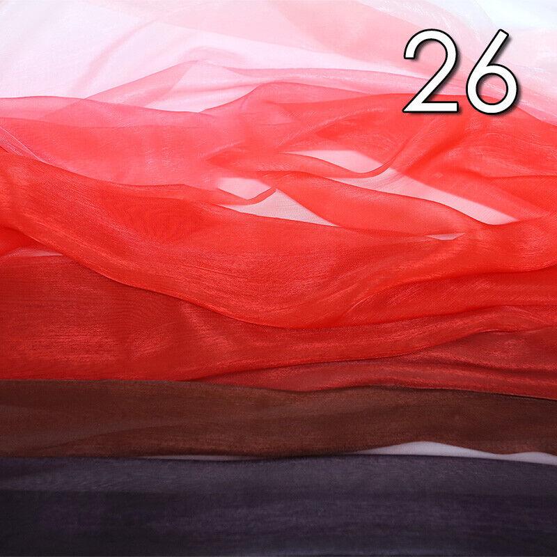 100X150CM Brocade Silk Gradient Chiffon Fabric Hanfu Stage Costume Material Crafts Organza Tulle Fabric DIY Sewing Supplies