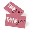 50/100pcs/pack Thank You Cards Gift Gift Holiday Greeting Cards Wedding Business Party Invitation