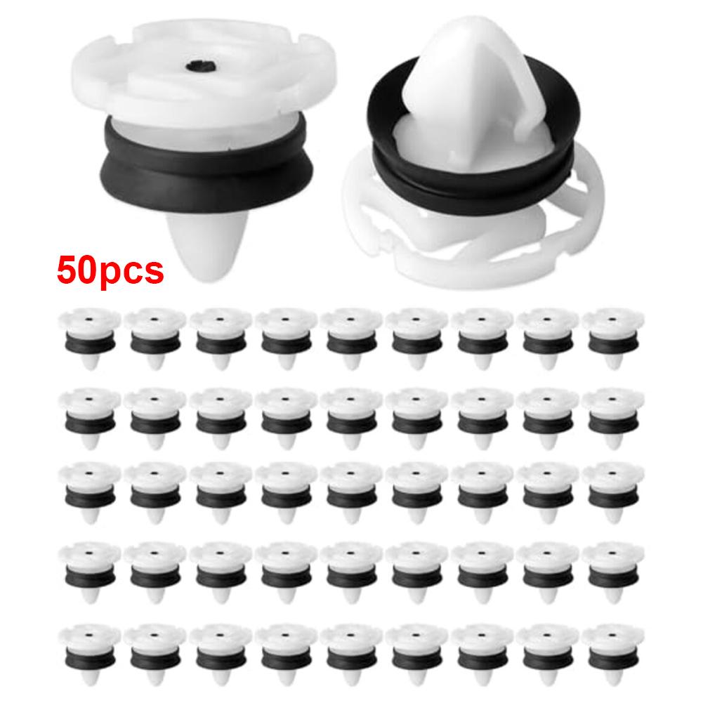 50PCS Car Door Panel Rivet Fasteners OEM 7703077476 For Renault For Clio Car Door Panel Buckle Accessories