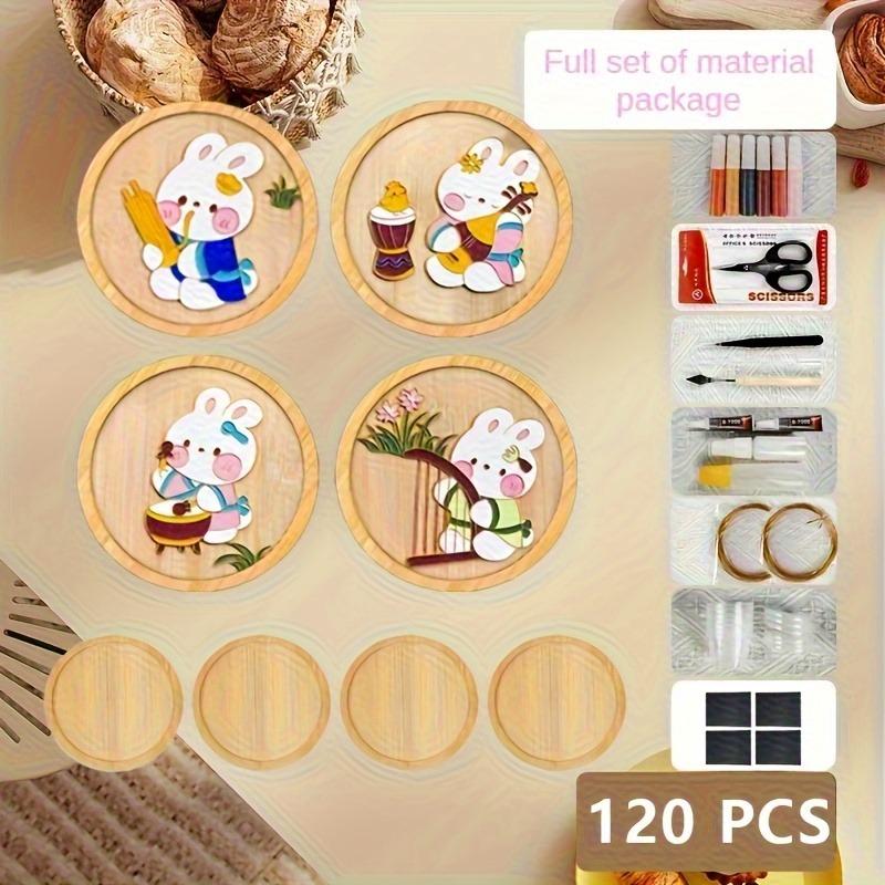 

Набор для филиграни и эмали своими руками, Набор материалов для начинающих для изготовления эмали ручной работы, Украсьте подставку по собственному дизайну, DIY-арт с мультяшным узором Other