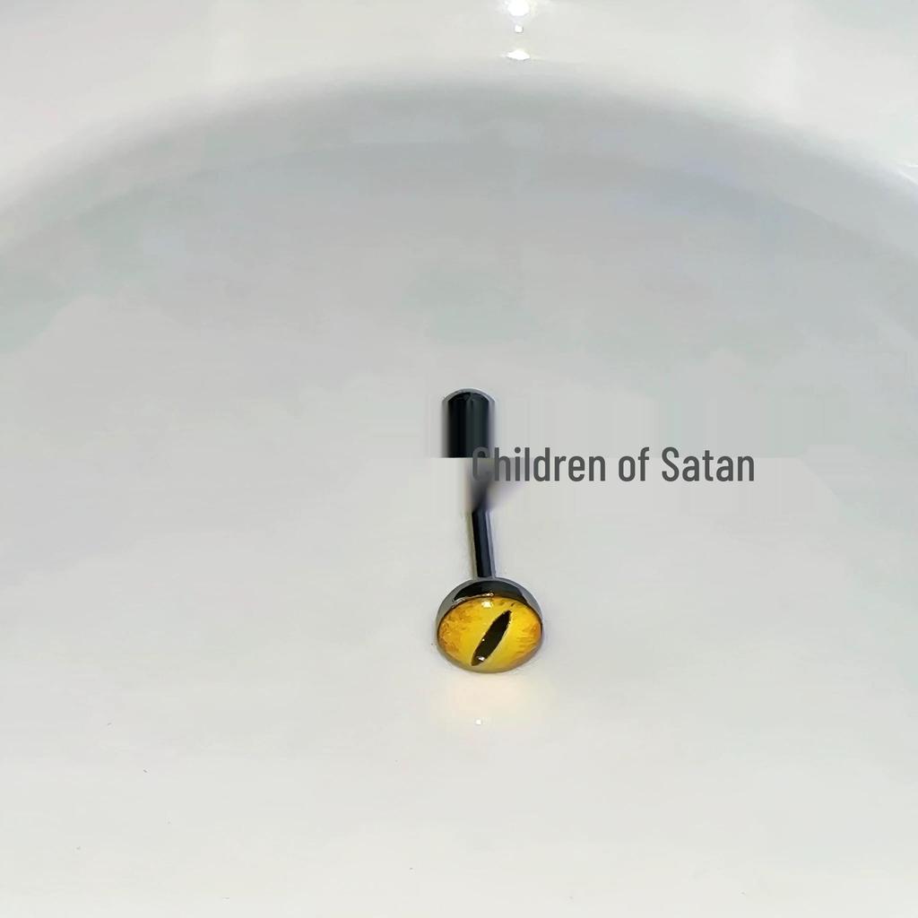Satan's Child Titanium Steel Pheromone Tongue Stud - Comfortable Tongue Ring for Piercing