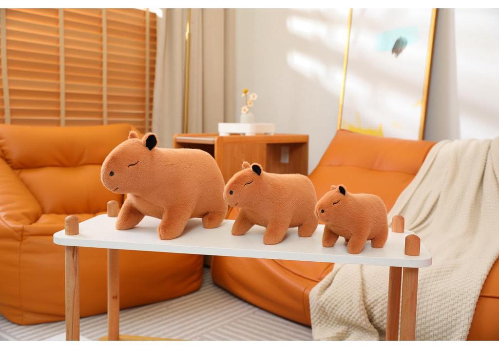 Cute Capybara Plush Toy - Kawaii Stuffed Animal Doll