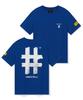 BEENTRILL NEWYORK Women'S Stamp Hashtag T-Shirt (Blue)