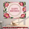Party Backdrop Pink Glitter Flat Peonies Golden Circles Events Wedding Coming Celebration Photo Booth Front Door Decor