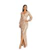 European and American Women's Long-Sleeved Bridesmaid Dresses, Banquet Evening Dresses, Wedding Dresses, Sexy Party Dresses