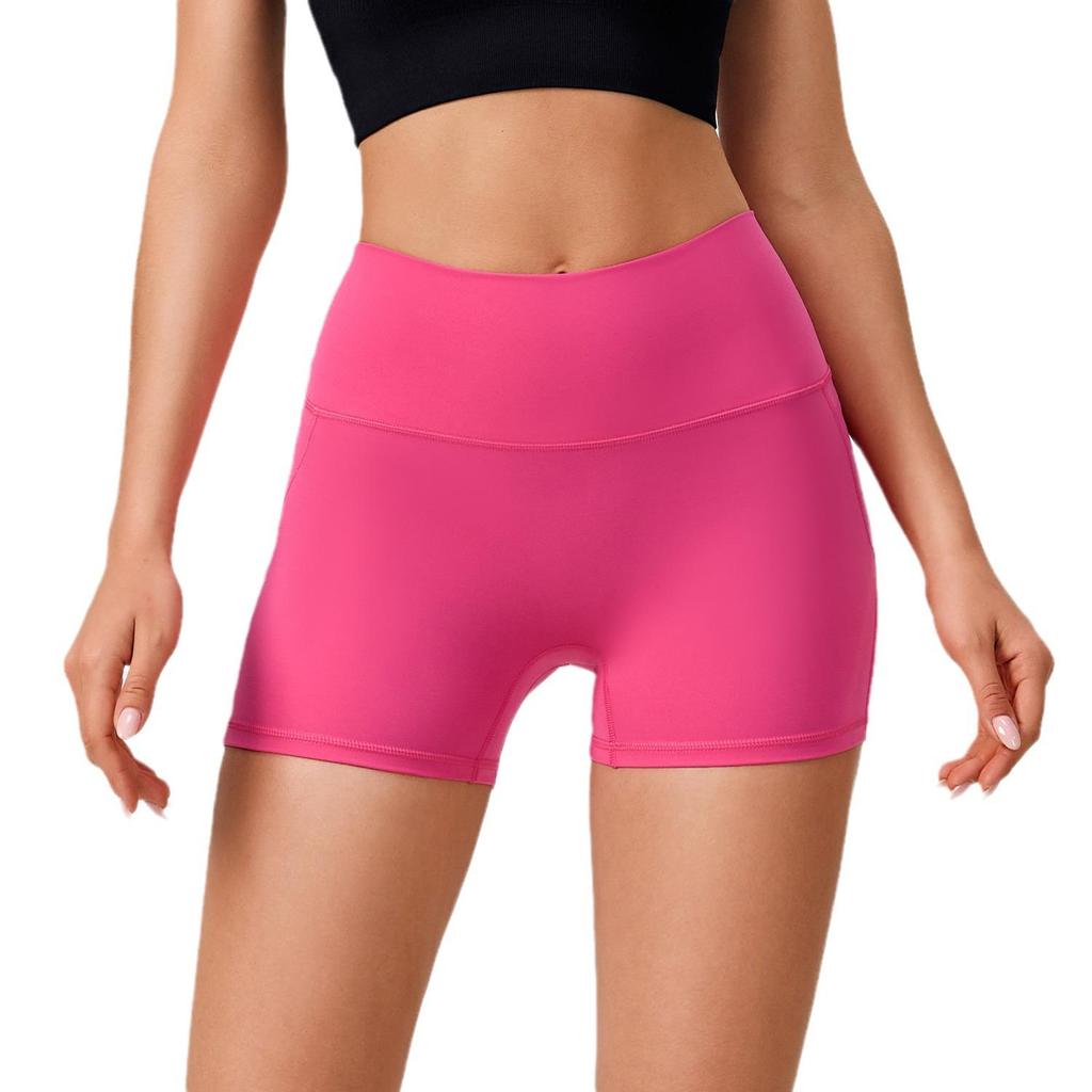2025 Women's High Waist Sports Shorts - Summer Thin, Tummy Control, Hip Lifting, Antibacterial, Anti-Exposure, High Elastic Fitness 3-Point Pants