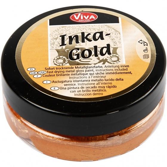 Buy Inka Gold Instant Dry Glossy Paint Orange/gold Viva Decor Vvig