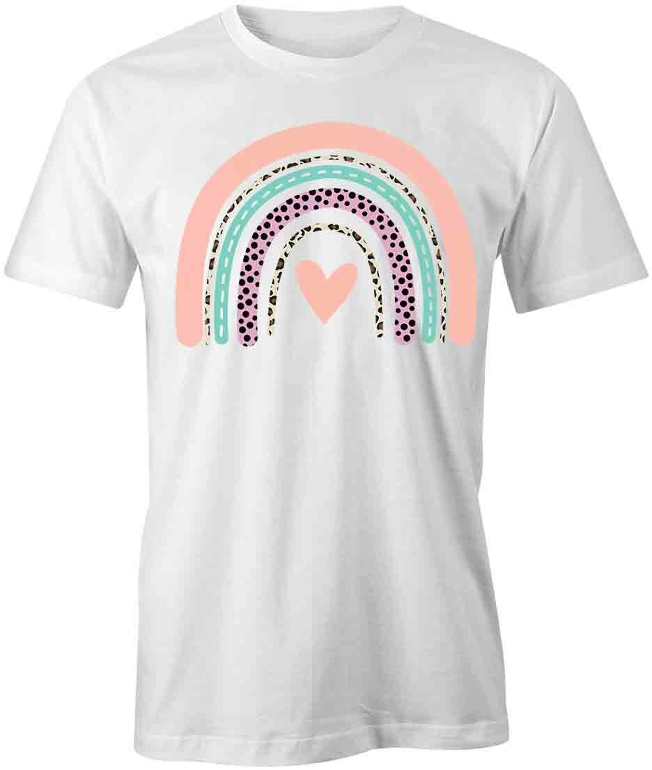 RAINBOW TShirt Tee Short-Sleeved Cotton WHOLESOME BEAUTY CLOTHING S1WCA925 XXXXL