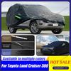 For 2026-2026 Toyota Land Cruiser 300 Waterproof Full Car Cover Outdoor Anti-UV Snow and Rain Protection SUV Cover Dustproof