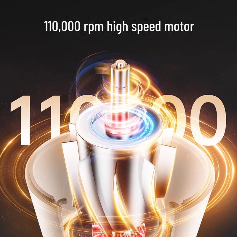 High-Power Ionic Hair Dryer: Leafless Design, Fast-Drying, Suitable for Home and Salon.