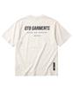QT8 GARMENTS Lb Pigment Simple Logo Tee (Ecru)
