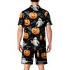 Men's Short Sleeve Pajama Set Button Front Shirt and Shorts Soft Casual Sleepwear Lightweight Comfortable Lounge Wear S-XXXXL