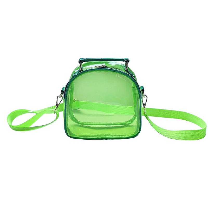 New Transparent Laser Single-Shoulder Crossbody Mini Jelly Handbag - Trendy PVC Women's Bag