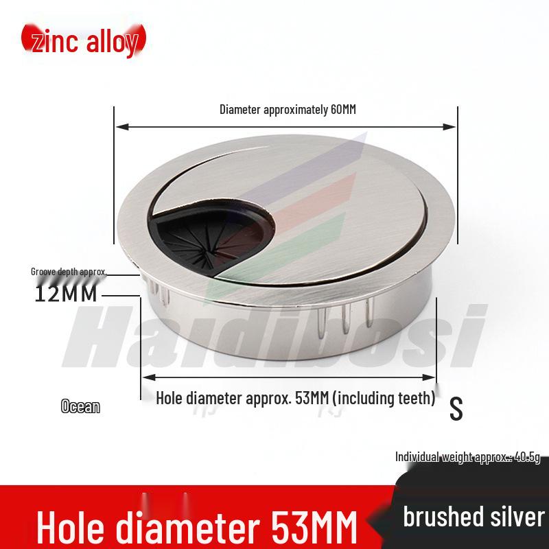 Desktop Cable Management Grommet Cover – Round Hole Sealing & Decoration