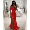 Ladies Party Sequined One-neck Split Dress Summer New Casual Sleeveless V-neck Sexy Elegant Long Skirt