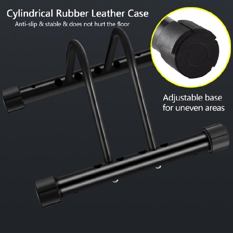 Adjustable Bike Floor Stand Parking Rack Single Bike Storage Organizers Durable
