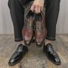 Fashion Classic Men Fashionable Formal Leather Shoes Men Lace-up High-end Business Office Leather Shoes Wedding Banquet Shoes Men