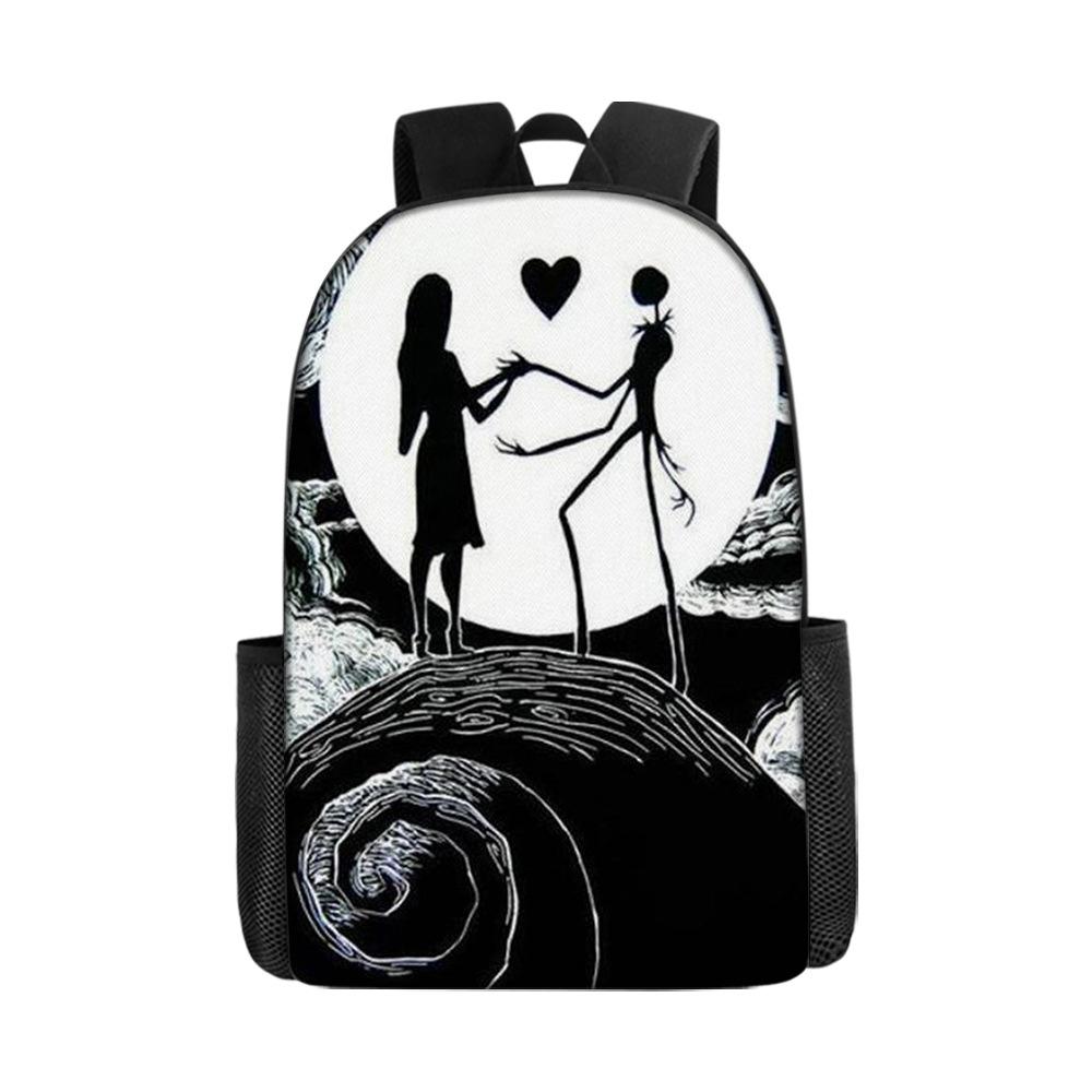 The Nightmare Before Christmas School Bags Men'S And Women'S Backpacks