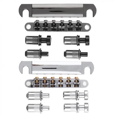 6 Saiten Zinklegierung E-Gitarre Saitenhalter Brücke Sattel Feststellrolle Tune-O-Matic für Gitarre
