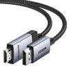 DisplayPort HDMI 4K 60Hz Braided Cable 1m Gray