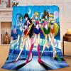 1PC Christmas anime Princess Flannel Blanket Gift, Suitable for Both Men And Women, Soft Ideal for Beds And Sofa, Birthday Or Christmas Gift