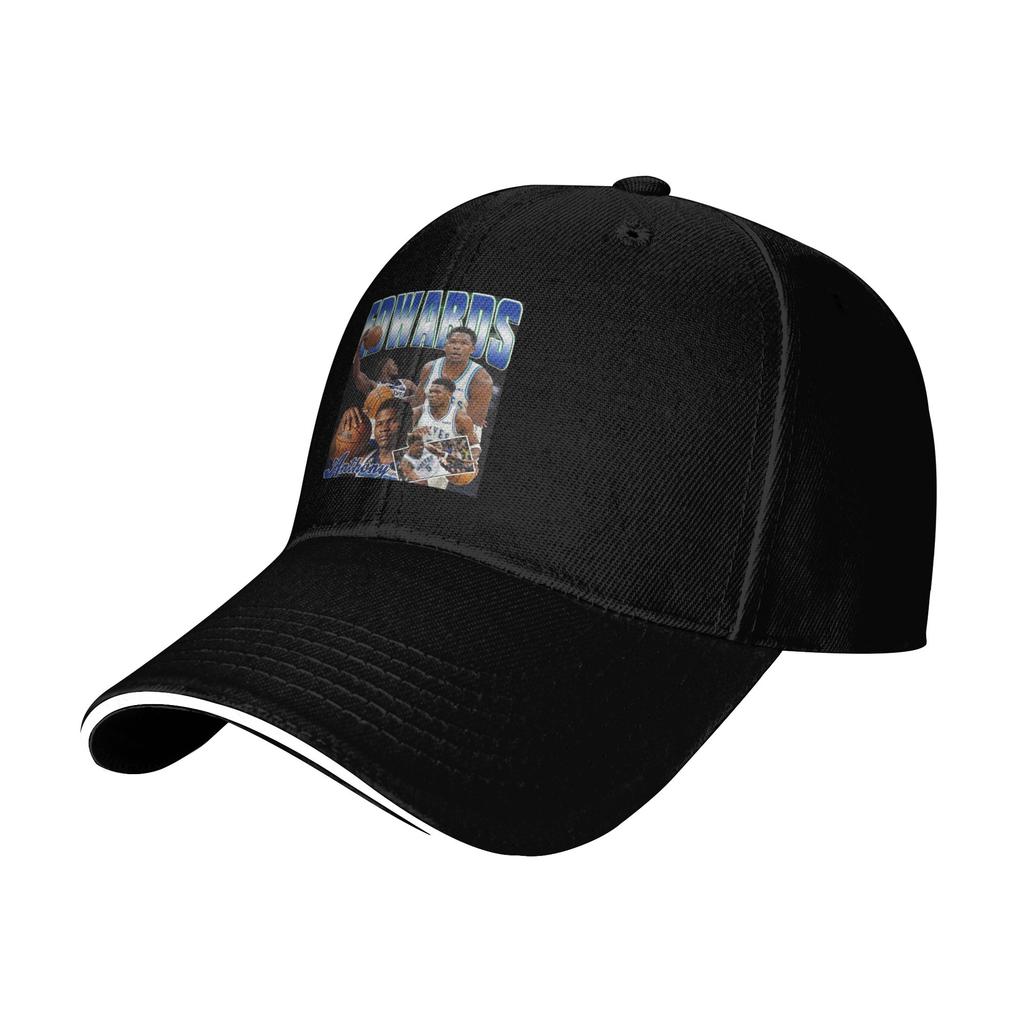 Anthony Edwards Cap Casual Baseball Caps Adjustable Hat Hip Hop Summer Unisex Baseball Hats Customizable