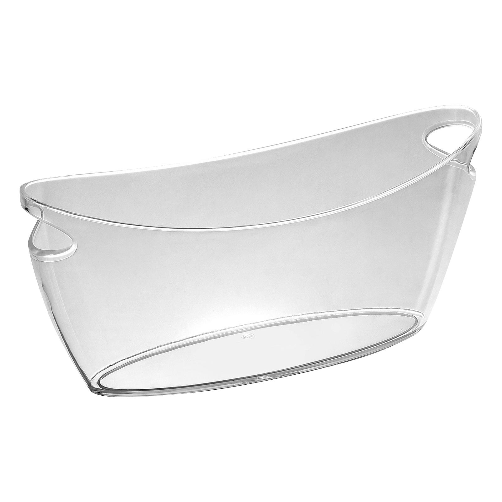 Clear Acrylic Ice Buckets Large Champagne Drink Cooler Storage Ice Tub With For Beer Cocktails Wine Beverage Home Parties Bar Supplies One Size