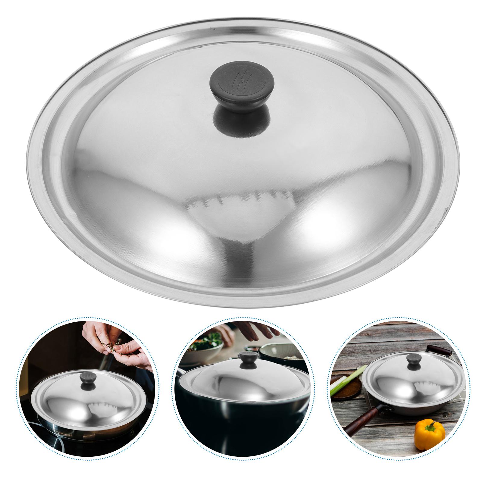 

Крышка для кастрюли из нержавеющей стали, универсальная для кастрюль, многоцелевой кухонный инструмент для жарки, варки, приготовления на пару для приготовления пищи