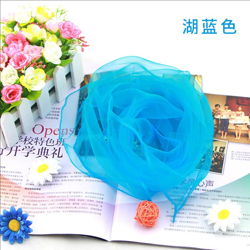 

Solid Color Chiffon Small Silk Scarf Performance Dance New Style Small Square Scarf Candy Color Silk Scarf Windproof Scarves 70x70cm