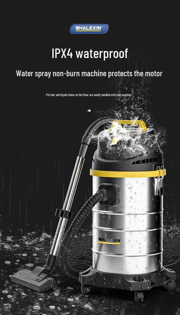 JingSen German Vacuum Cleaner: Dual-Use Wet/Dry & Large Suction for Household and Industrial Cleaning