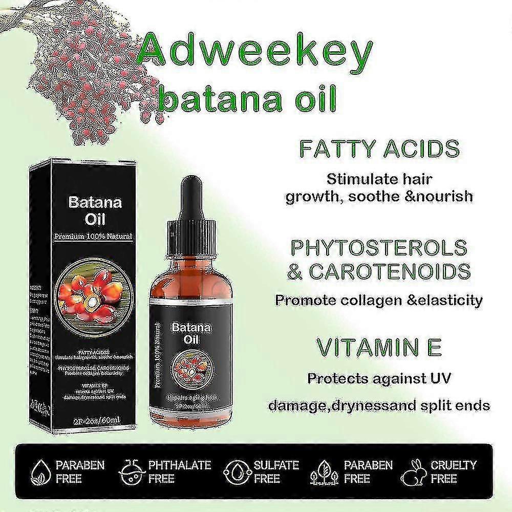 Natural 100% Pure Batana Growth Oil Set Anti Break Loss Hair Growth Oil Baldness Treatment For Traction Alopecia Hair Mask - HHWW