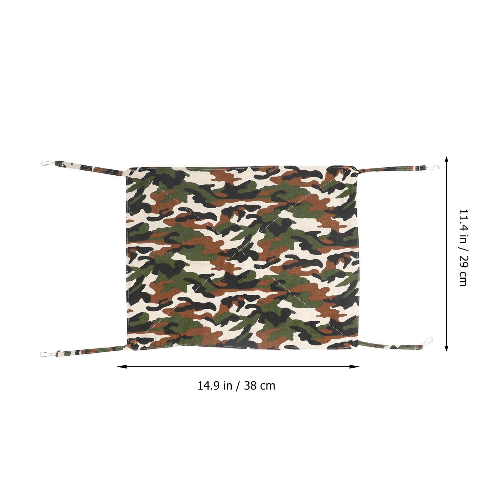 

Warm Hamster Hammock Nest Small Animal Houses Camouflage Cloth Hanging Bed Soft Winter Pet Accessories Lamb Wool Safe Play Sleep S