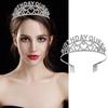 Brautkrone Tiara Legierung Strass Stirnband Hochzeitskrone Geburtstag Haarschmuck Party Stirnband Schmuck