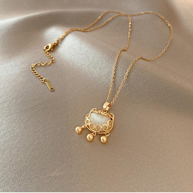 

Ожерелье с подвеской из нержавеющей стали с замком безопасности и кристаллами для женщин, трендовая цепочка на ключицу, свадебные украшения для вечеринок