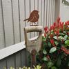 Garden Art Silhouette Bird Shaped Artwork Decoration Garden Metal Animal Outline Silhouette