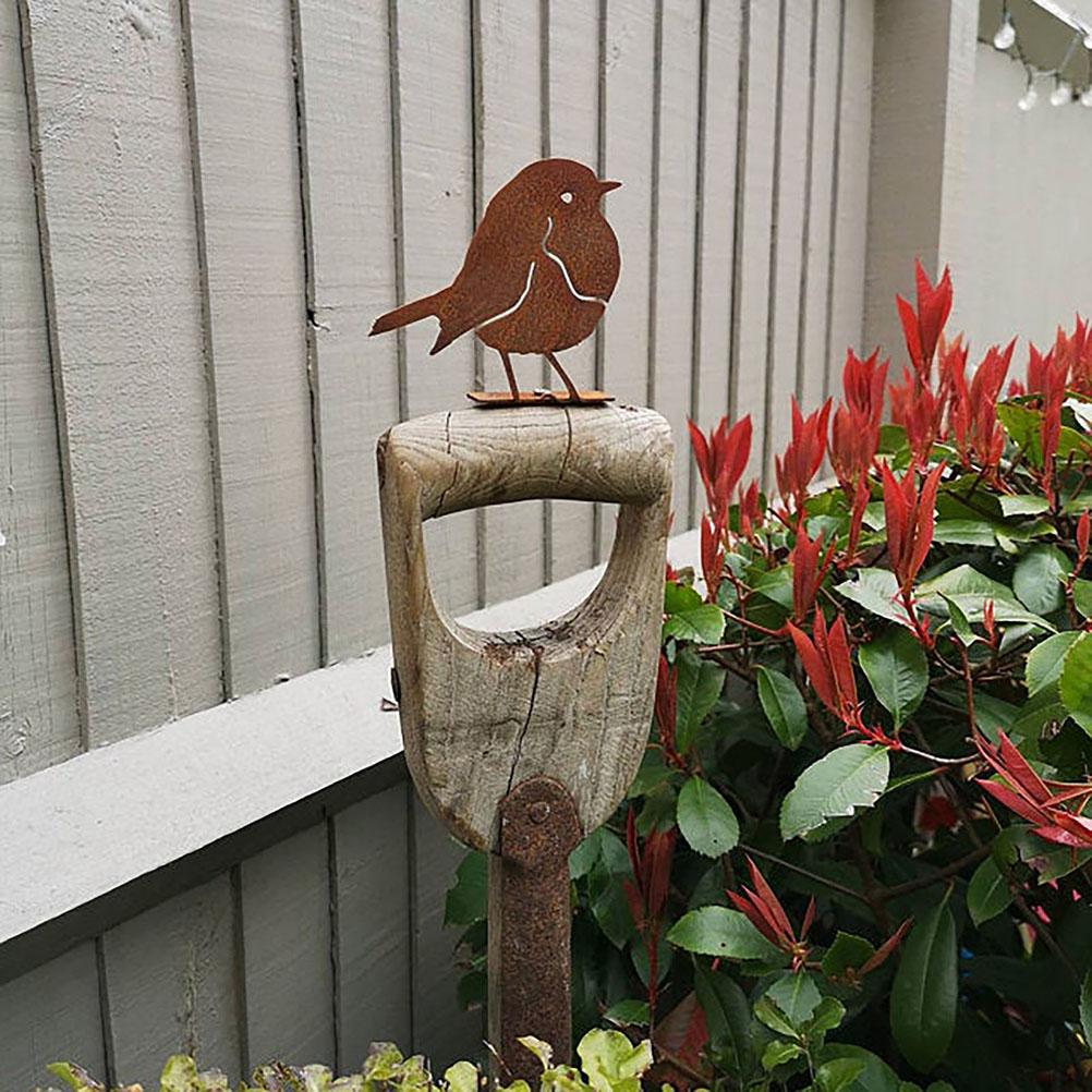 Garden Art Silhouette Bird Shaped Artwork Decoration Garden Metal Animal Outline Silhouette