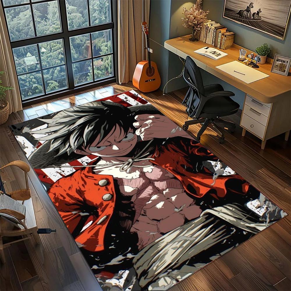 Luffy Washable Household Ornament Rug, Non Slip Large Area Carpet Floor Mat Gamer Bedroom.-TING