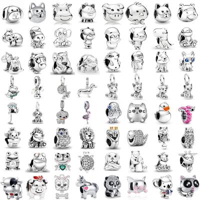 Classic Animal Series Owl Dog Panda Good Friends Series Charm Fit Bracelet Pendant Beads For Jewelry Making Diy For Good Friends