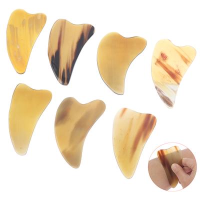 Natural Ox Horn Gua Sha Board Scraper Facial Lift Neck  Body Scraping Massage