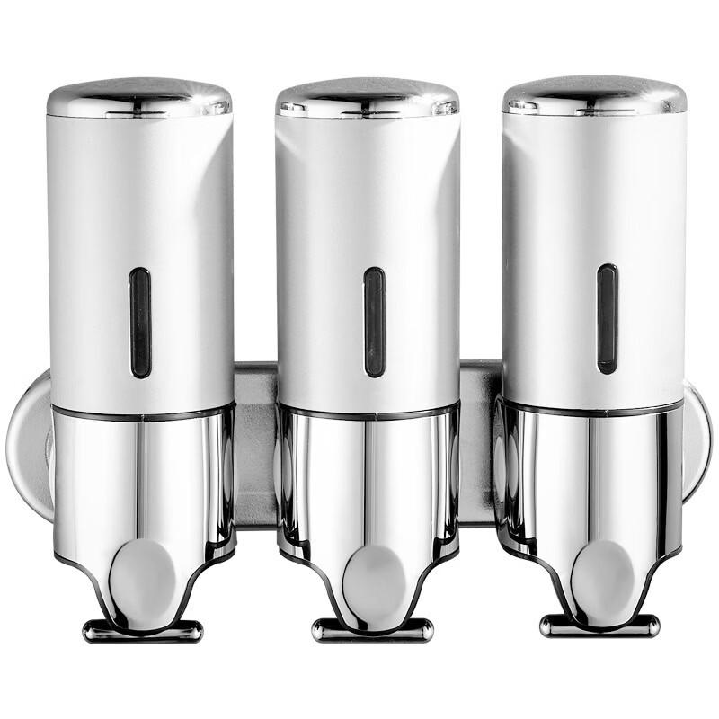 TLXT 304 Stainless Steel Wall-Mounted Triple Manual Soap Dispenser