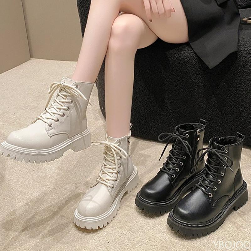 Fashion Women's New Autumn Winter Thick Sole with Plush Insulation Casual Fashionable Short Boots Comfortable Winter Cotton Boots