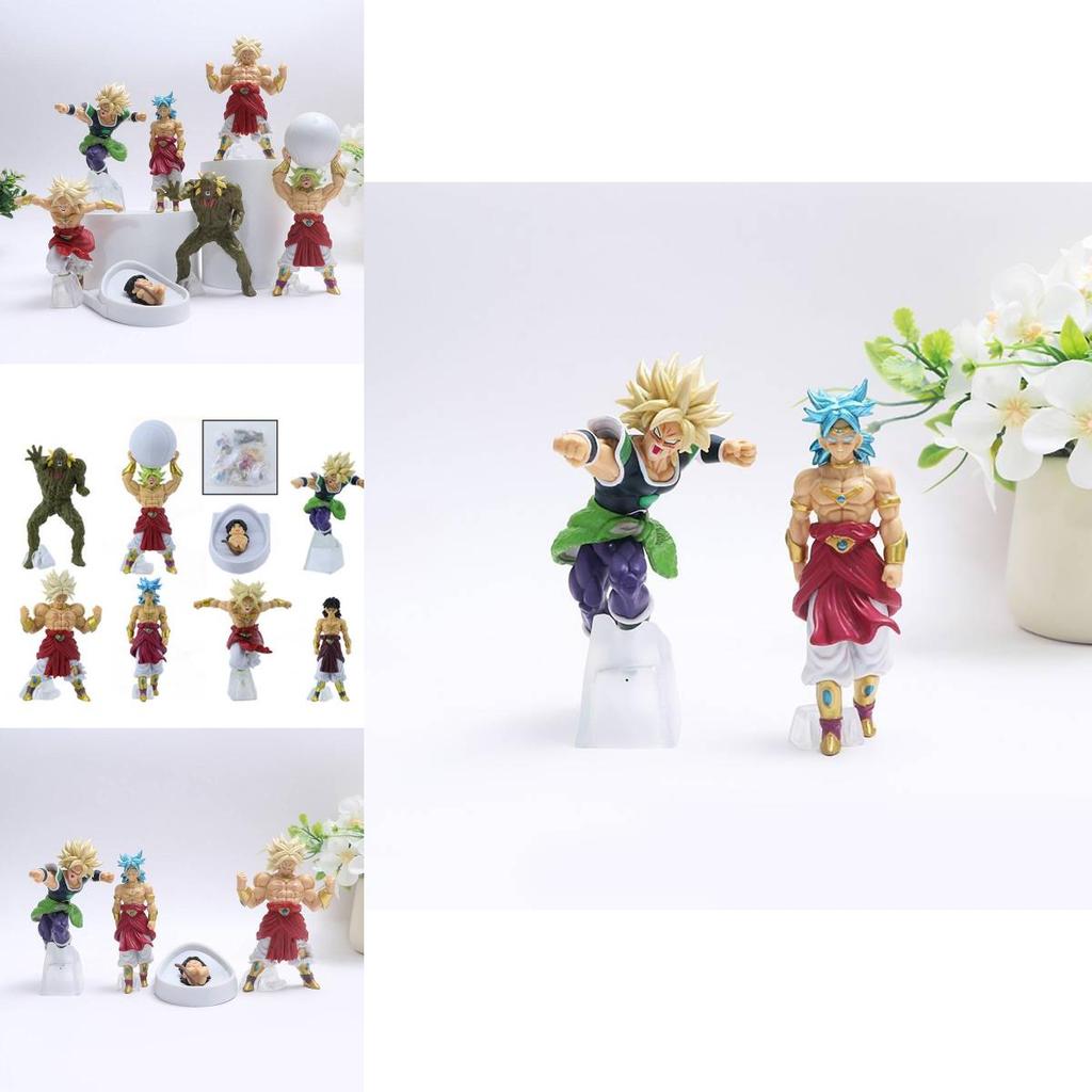Exquisite Dragon Ball Broly Action Figures Set Of Seven With Impressive Pvc Detailing