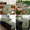 Summer Sea Turtle Crab Starfish Linen Table Runner Party Decor Reusable Kitchen Dining Table Runner Wedding Decorations