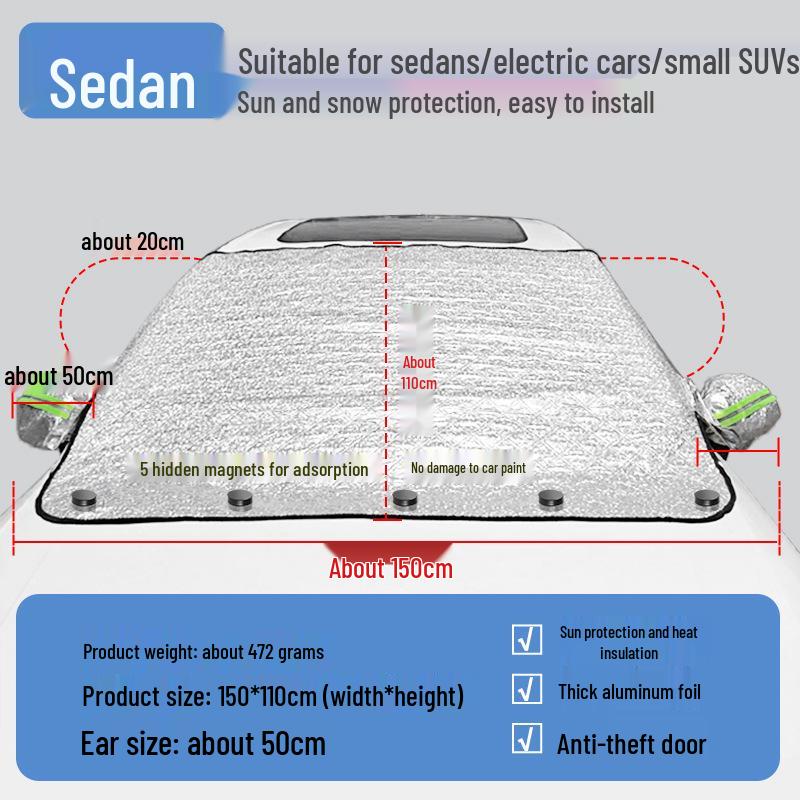 Thickened Windshield Sunshade Umbrella - Heat Insulation & Sun Protection
