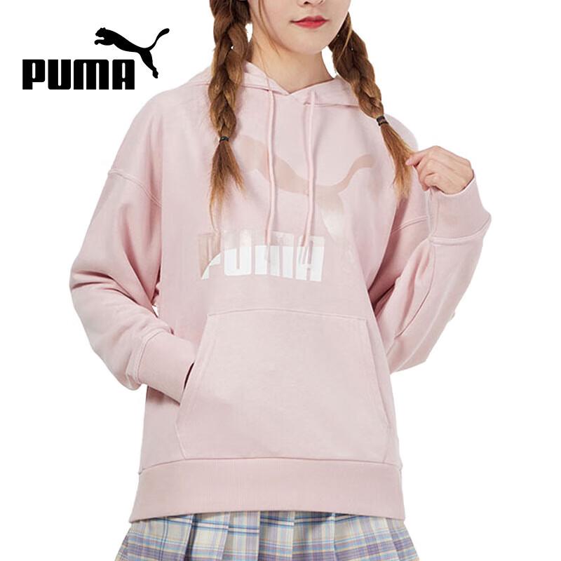 PUMA Women s Big Logo Hooded Sweatshirt S