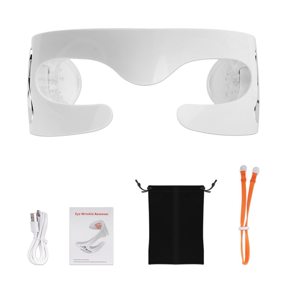 630nm Red Light Heat LED Light Face Eye Mask 3D Eyes Massage Mask Eye Bag Removal Wrinkle Fatigue Relief Skin Care Beauty Device
