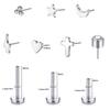 G23 Titanium Threadless Labret Studs Piercing Jewelry 16G Push Pin Cartilage Helix Tragus Earrings for Women Lip Stud Earrings